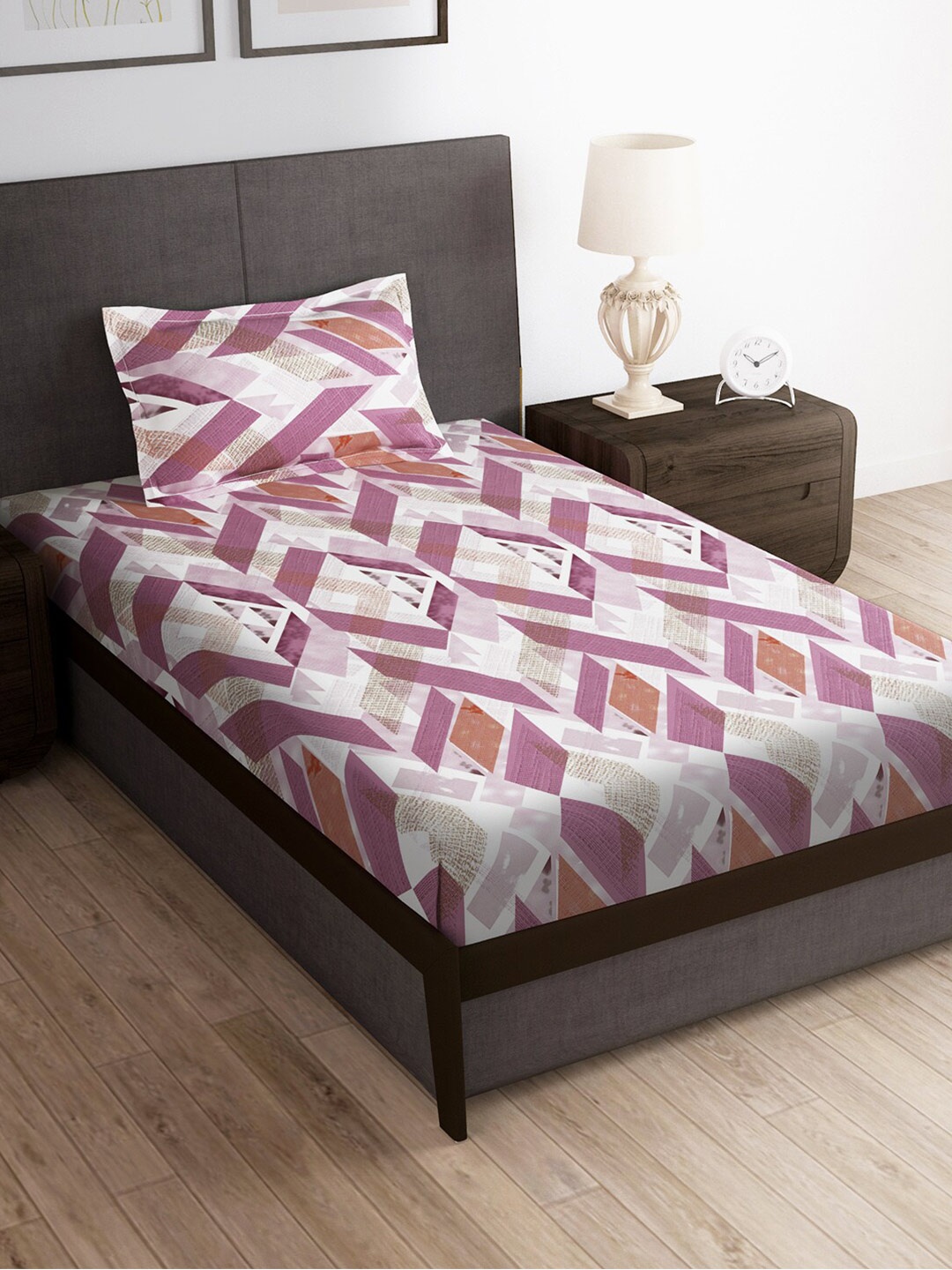 Story@home Pink & White Abstract Microfiber 180 TC Single Bedsheet With 1 Pillow Cover
Story@home Pink & White Abstract Microfiber 180 TC Single Bedsheet With 1 Pillow Cover