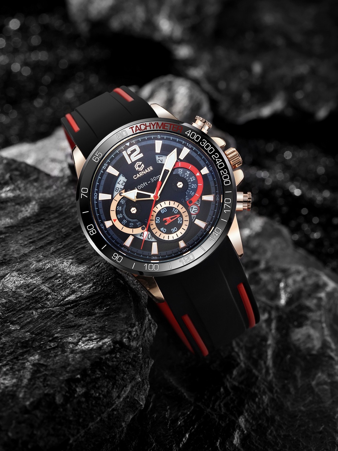 Carnaer Men Skeleton Dial & Bracelet Style Straps Chronograph Analogue Watch CN9936-Black
Carnaer Men Skeleton Dial & Bracelet Style Straps Chronograph Analogue Watch CN9936-Black