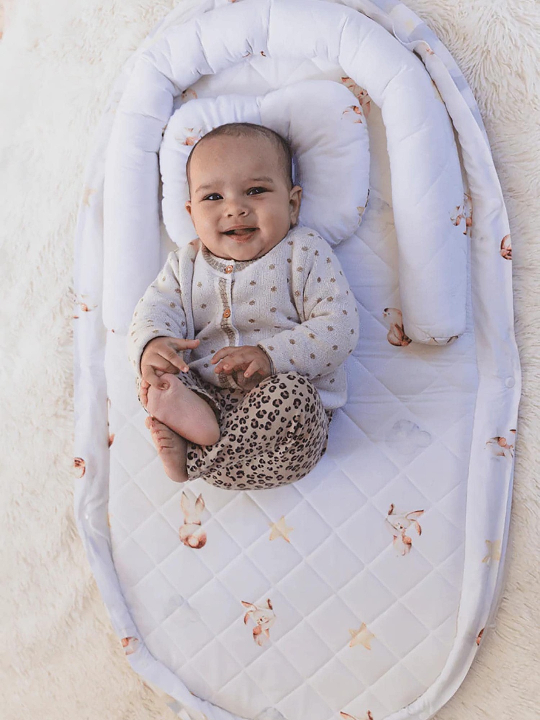 Baby Jalebi Infants In The Clouds Foldable Bed Set Up With An In-Built Mosquito Net, Grey
Baby Jalebi Infants In The Clouds Foldable Bed Set Up With An In-Built Mosquito Net, Grey