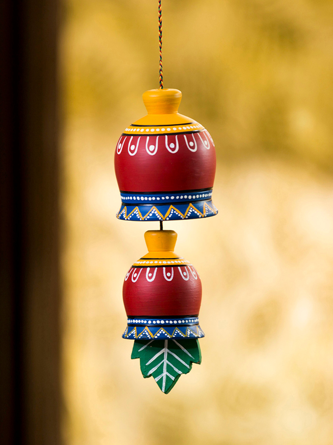 ExclusiveLane Red & Green The Earth Charm Hand-Painted Terracotta Hanging Windchimes
ExclusiveLane Red & Green The Earth Charm Hand-Painted Terracotta Hanging Windchimes
