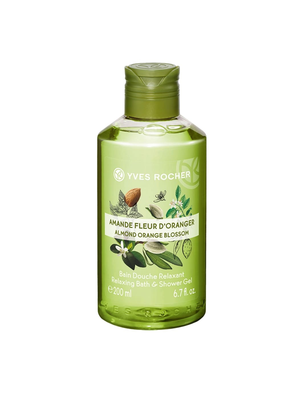 YVES ROCHER Sustainable Unisex Almond Orange Blossom Relaxing Bath & Shower Gel 200 ml, Green
YVES ROCHER Sustainable Unisex Almond Orange Blossom Relaxing Bath & Shower Gel 200 ml, Green