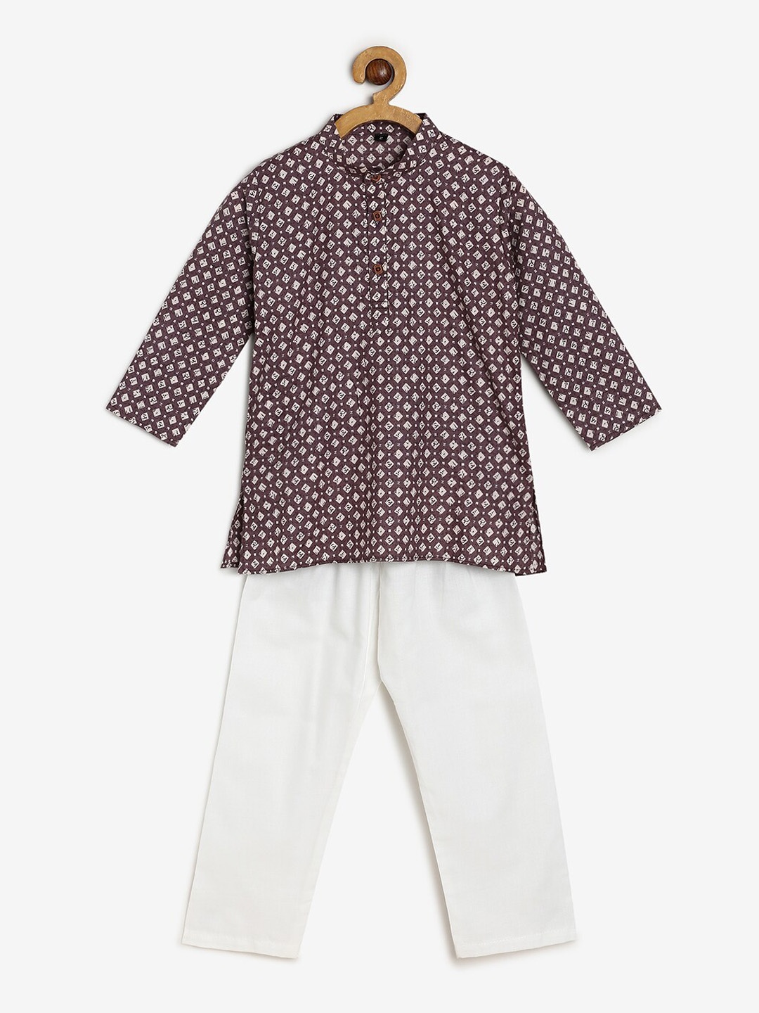 CHAYIM Boys Ethnic Motifs Printed Mandarin Collar Regular Kurta with Pyjamas, Mauve
CHAYIM Boys Ethnic Motifs Printed Mandarin Collar Regular Kurta with Pyjamas, Mauve