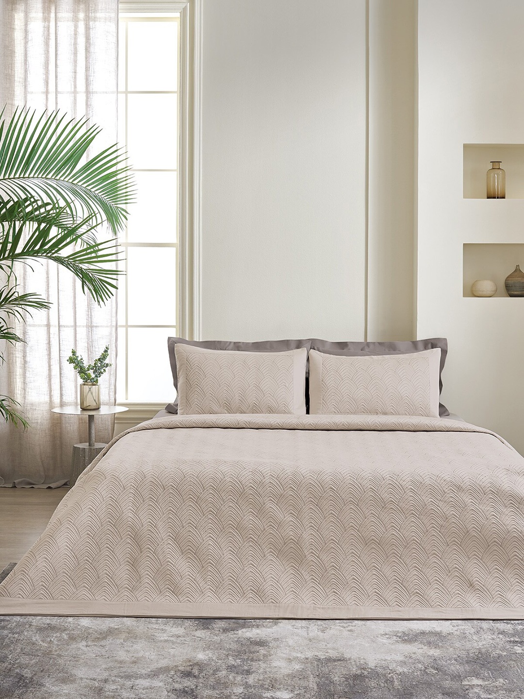 DDecor Mild Winter Embroidered Cotton 210 GSM Double Bed Quilt With 2 Pillow Covers, Grey
DDecor Mild Winter Embroidered Cotton 210 GSM Double Bed Quilt With 2 Pillow Covers, Grey