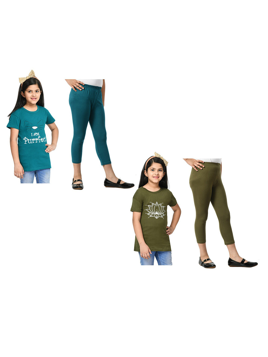 BAESD Girls Pack of 2 Graphic Printed Pure Cotton Night Suits, Teal
BAESD Girls Pack of 2 Graphic Printed Pure Cotton Night Suits, Teal