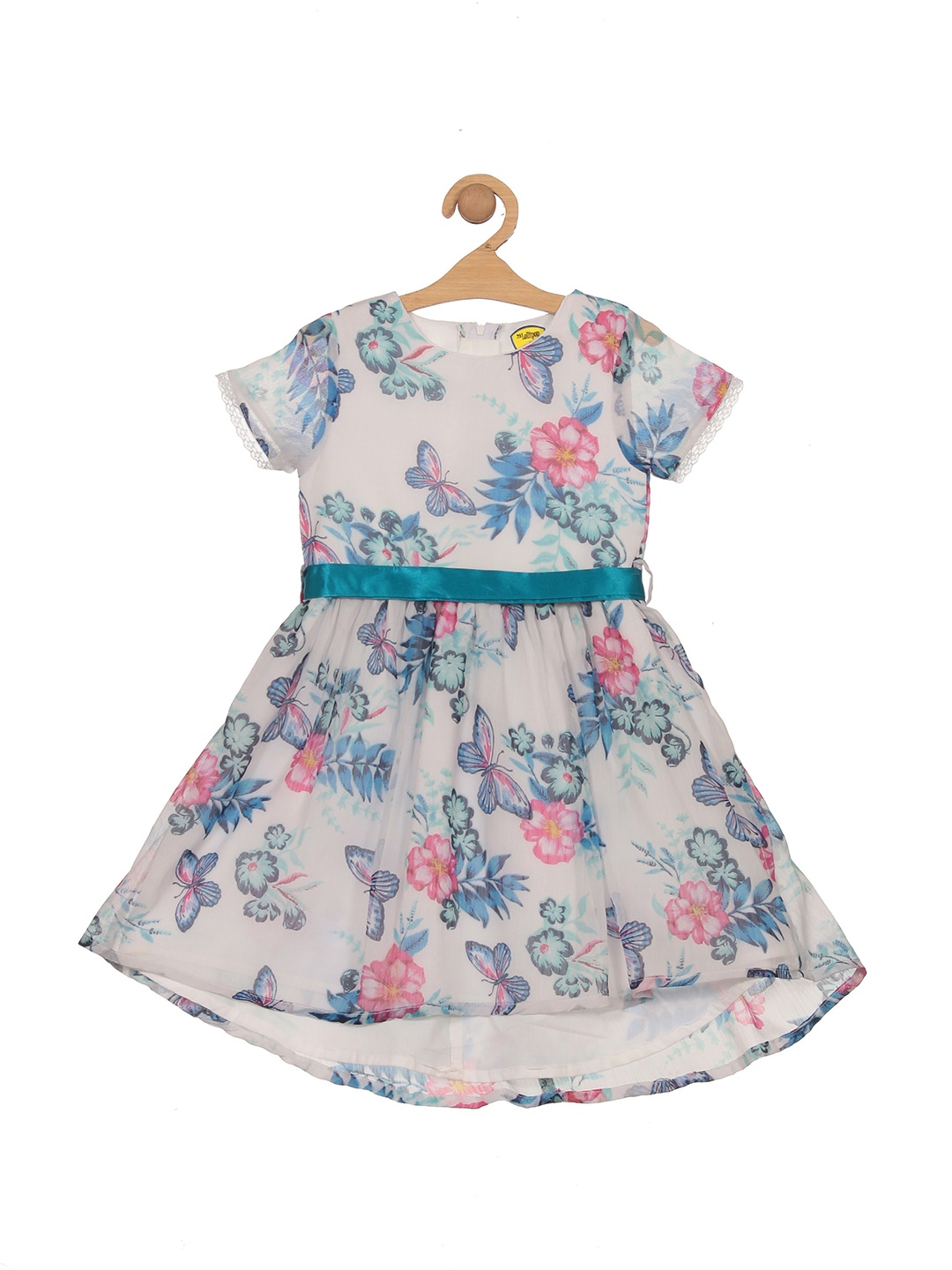 Lil Lollipop Girls Floral Printed Gathered Cotton Fit & Flare Dress With Belt, White
Lil Lollipop Girls Floral Printed Gathered Cotton Fit & Flare Dress With Belt, White