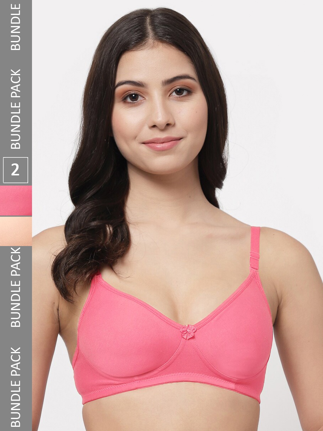 Docare Pack Of 2 Full Coverage Lightly Padded Cotton T-shirt Bra With All Day Comfort, Pink
Docare Pack Of 2 Full Coverage Lightly Padded Cotton T-shirt Bra With All Day Comfort, Pink