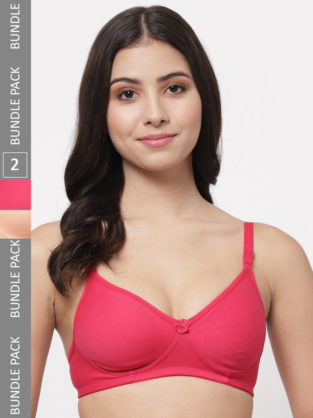 Docare Pack of 2 Full Coverage Lightly Padded Cotton T-Shirt Bras With All Day Comfort, Pink
Docare Pack of 2 Full Coverage Lightly Padded Cotton T-Shirt Bras With All Day Comfort, Pink