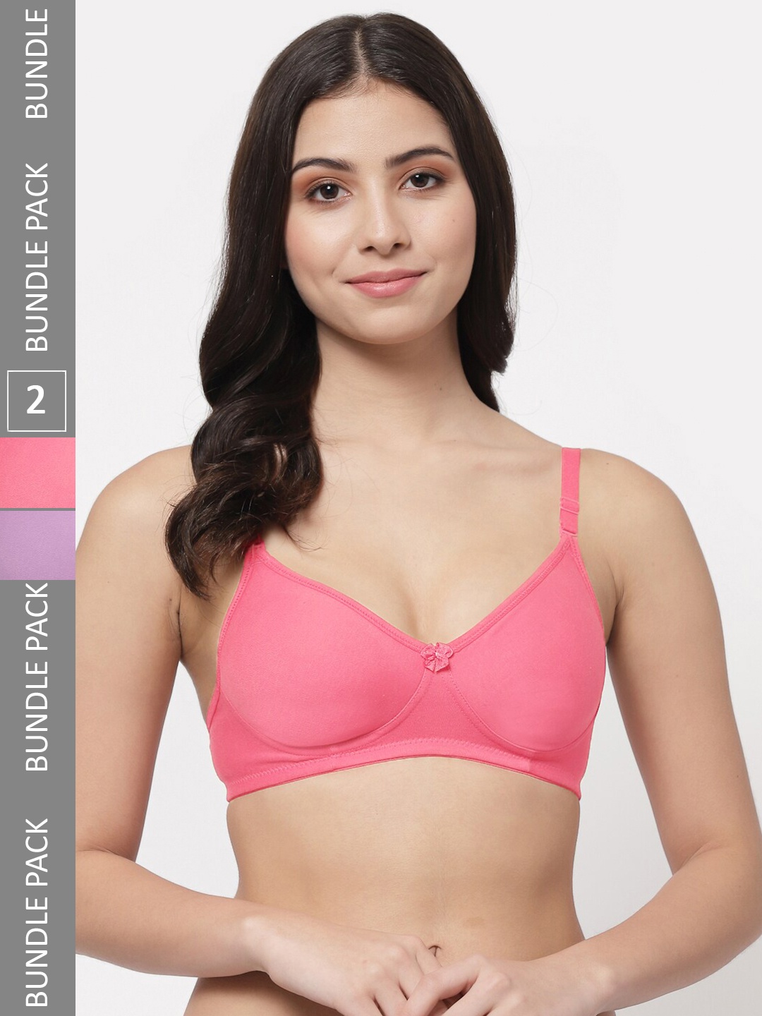 Docare Pack Of 2 Full Coverage Lightly Padded Cotton T-Shirt Bras With All Day Comfort, Pink
Docare Pack Of 2 Full Coverage Lightly Padded Cotton T-Shirt Bras With All Day Comfort, Pink
