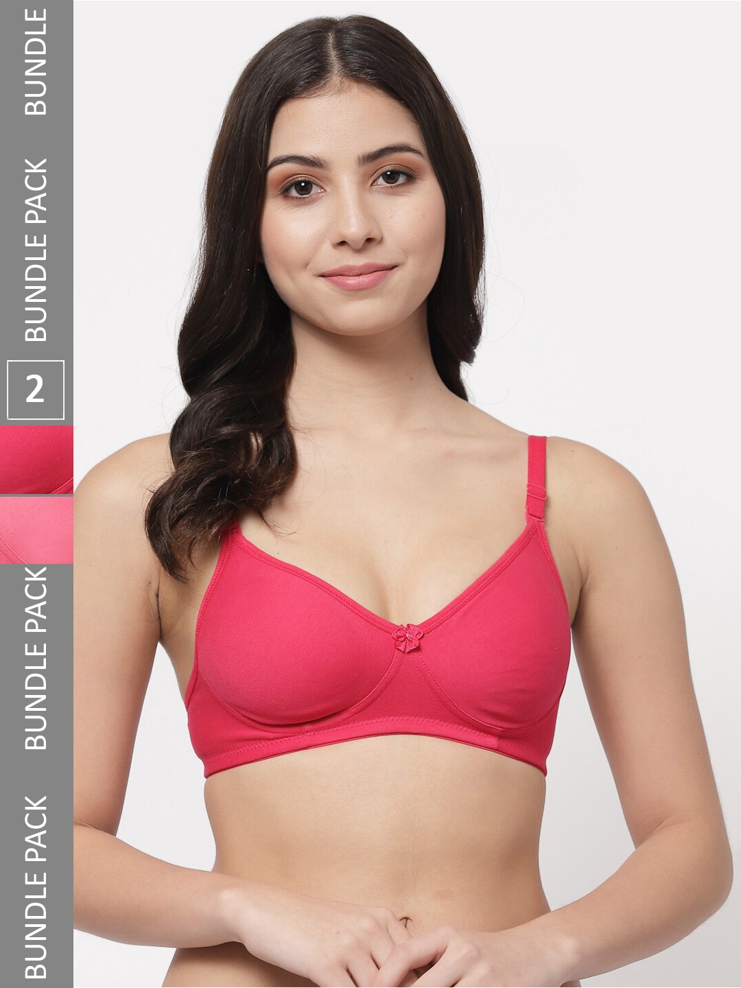 Docare Pack Of 2 Full Coverage Lightly Padded Cotton T-Shirt Bras With All Day Comfort, Pink
Docare Pack Of 2 Full Coverage Lightly Padded Cotton T-Shirt Bras With All Day Comfort, Pink