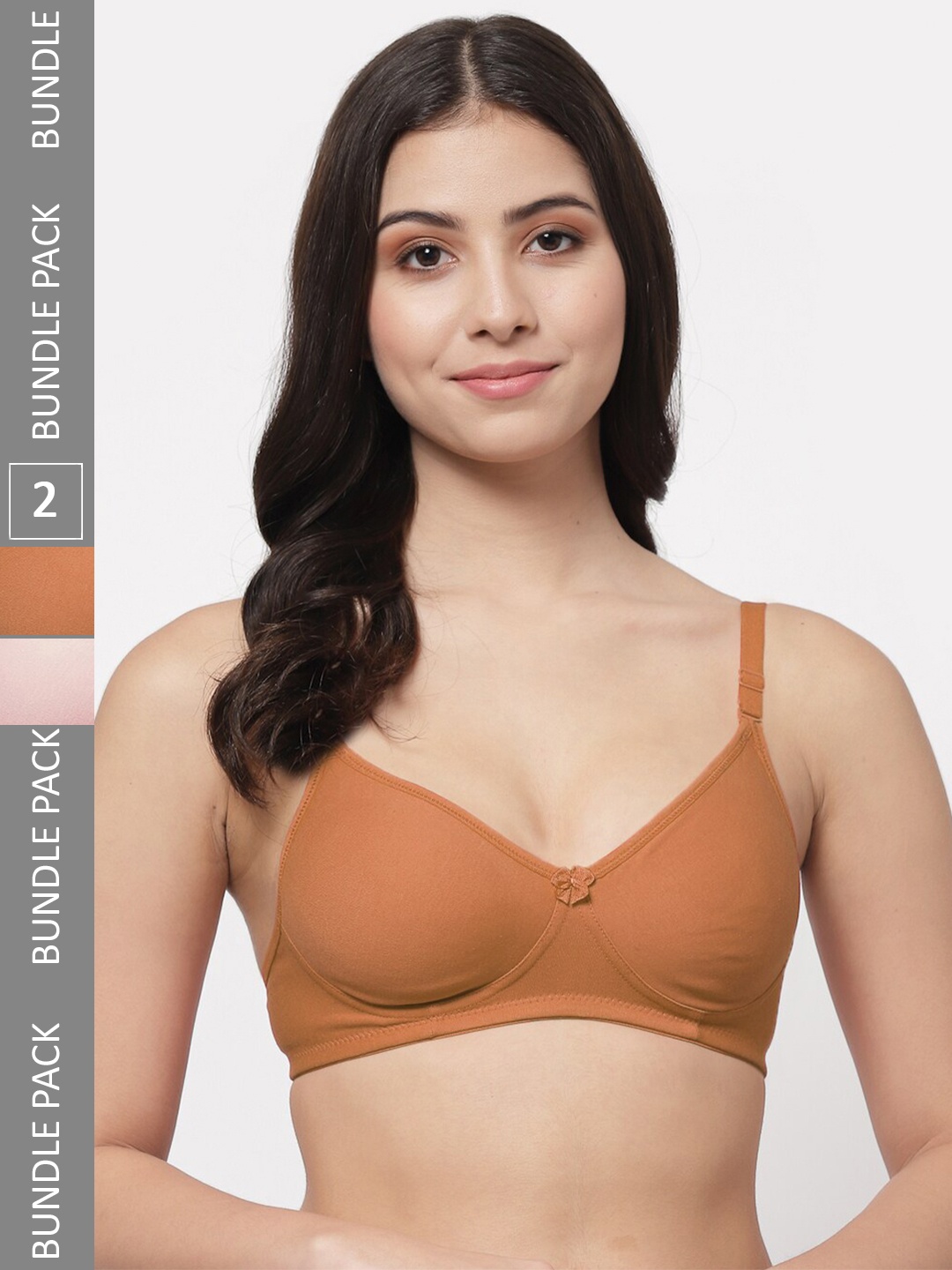 Docare Pack Of 2 Full Coverage Lightly Padded Cotton T-Shirt Bras With All Day Comfort, Brown
Docare Pack Of 2 Full Coverage Lightly Padded Cotton T-Shirt Bras With All Day Comfort, Brown