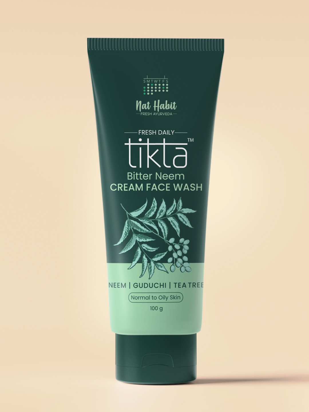 Nat Habit Tikta Bitter Neem Cream Face Wash for for Normal to Oily Skin -100 g, Green
Nat Habit Tikta Bitter Neem Cream Face Wash for for Normal to Oily Skin -100 g, Green