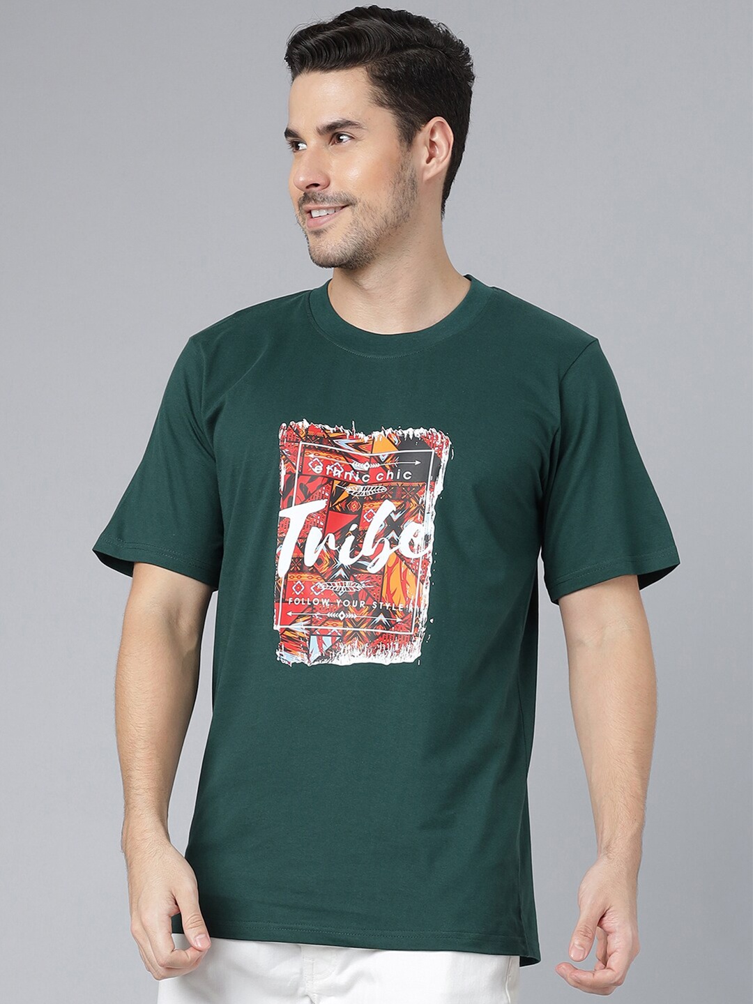 Gavin Paris Typography Printed Round Neck Pure Cotton Loose Casual T-shirt, Green
Gavin Paris Typography Printed Round Neck Pure Cotton Loose Casual T-shirt, Green