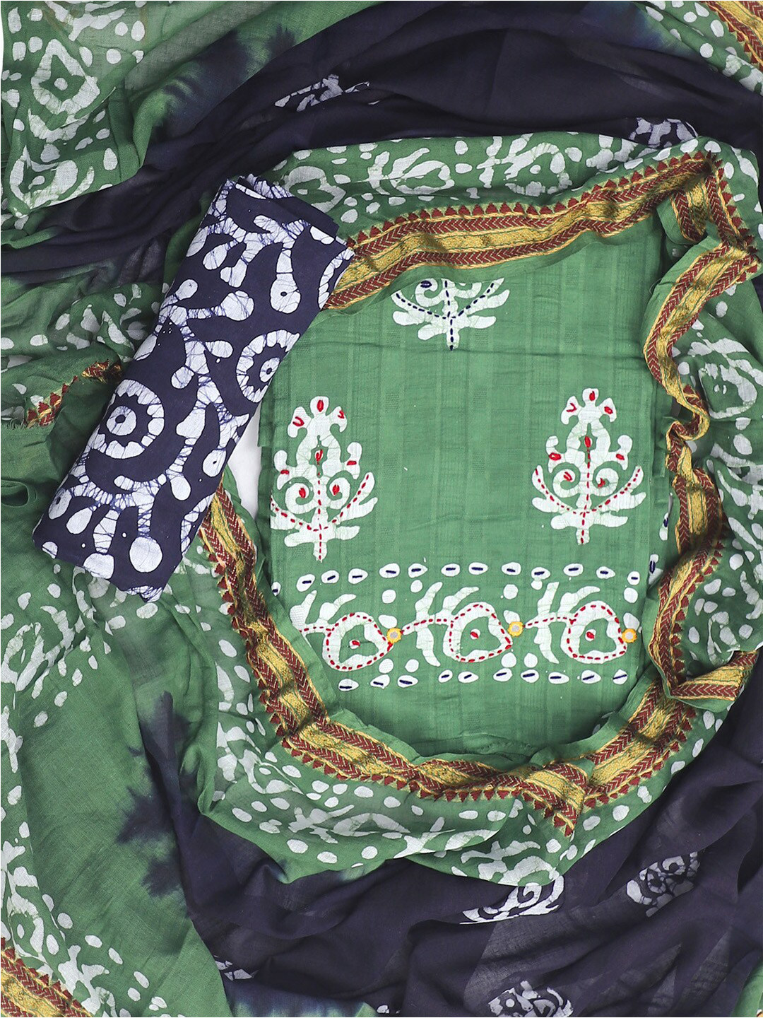 SALWAR STUDIO Ethnic Motifs Printed Pure Cotton Unstitched Dress Material, Green
SALWAR STUDIO Ethnic Motifs Printed Pure Cotton Unstitched Dress Material, Green