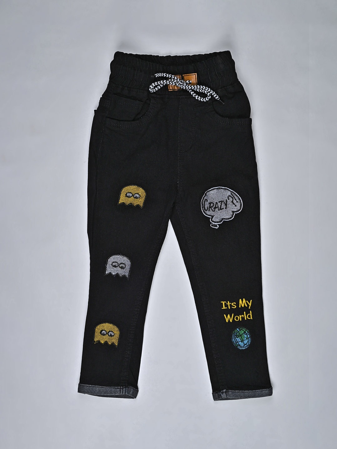 F2M Boys Slim Fit High-Rise Clean Look Light Fade Embroidered Stretchable Jeans, Black
F2M Boys Slim Fit High-Rise Clean Look Light Fade Embroidered Stretchable Jeans, Black