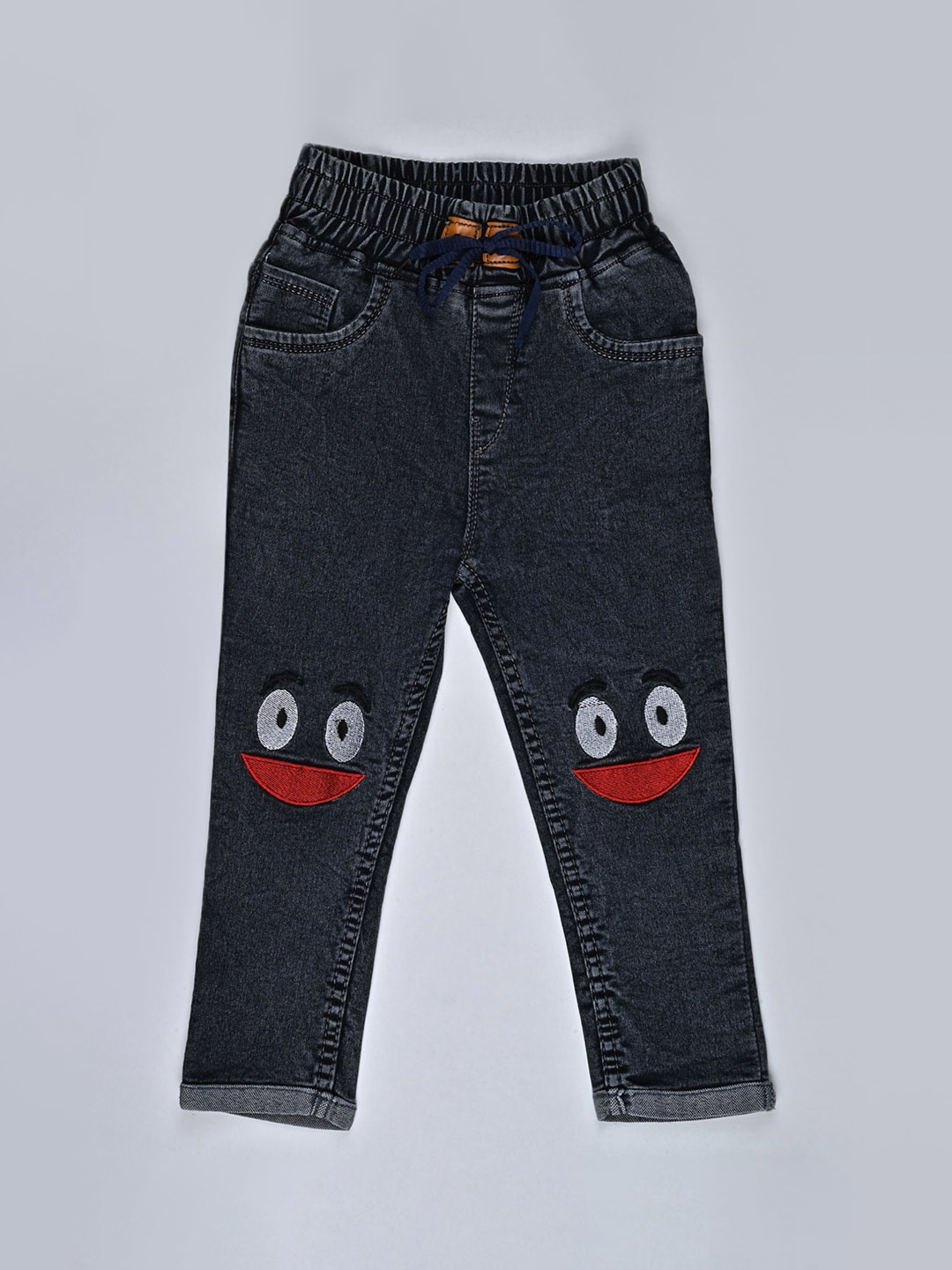 F2M Kids Slim Fit High-Rise Mildly Distressed Light Fade Embroidered Stretchable Jeans, Brown
F2M Kids Slim Fit High-Rise Mildly Distressed Light Fade Embroidered Stretchable Jeans, Brown