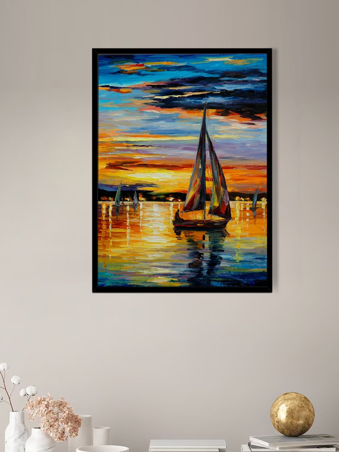 Art Street Black & Blue Abstract Seascape Sunrise Printed Framed Wall Art
Art Street Black & Blue Abstract Seascape Sunrise Printed Framed Wall Art