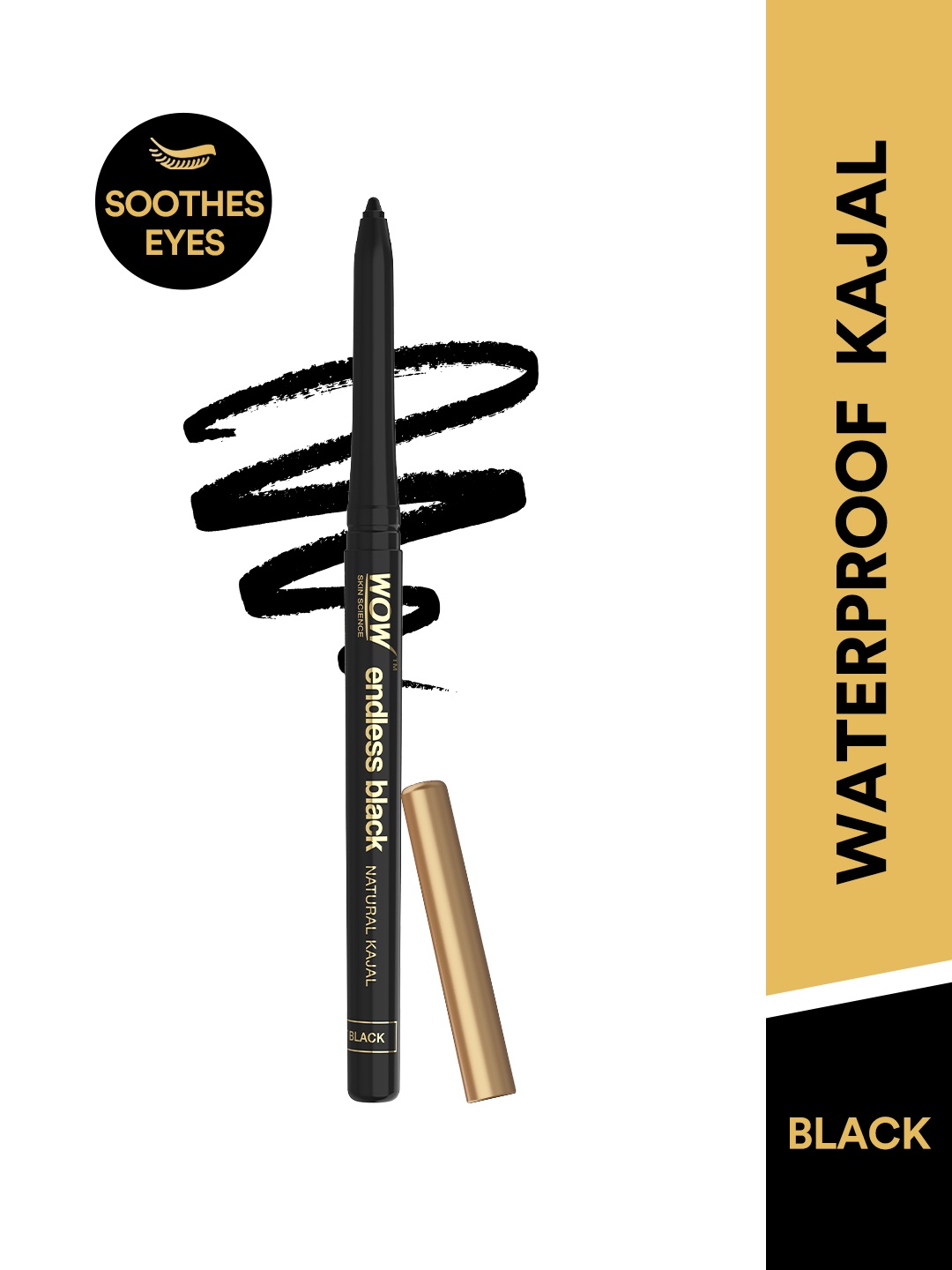 WOW SKIN SCIENCE Endless Black Waterproof Smudge-Proof Natural Kajal with Coffee Extracts
WOW SKIN SCIENCE Endless Black Waterproof Smudge-Proof Natural Kajal with Coffee Extracts