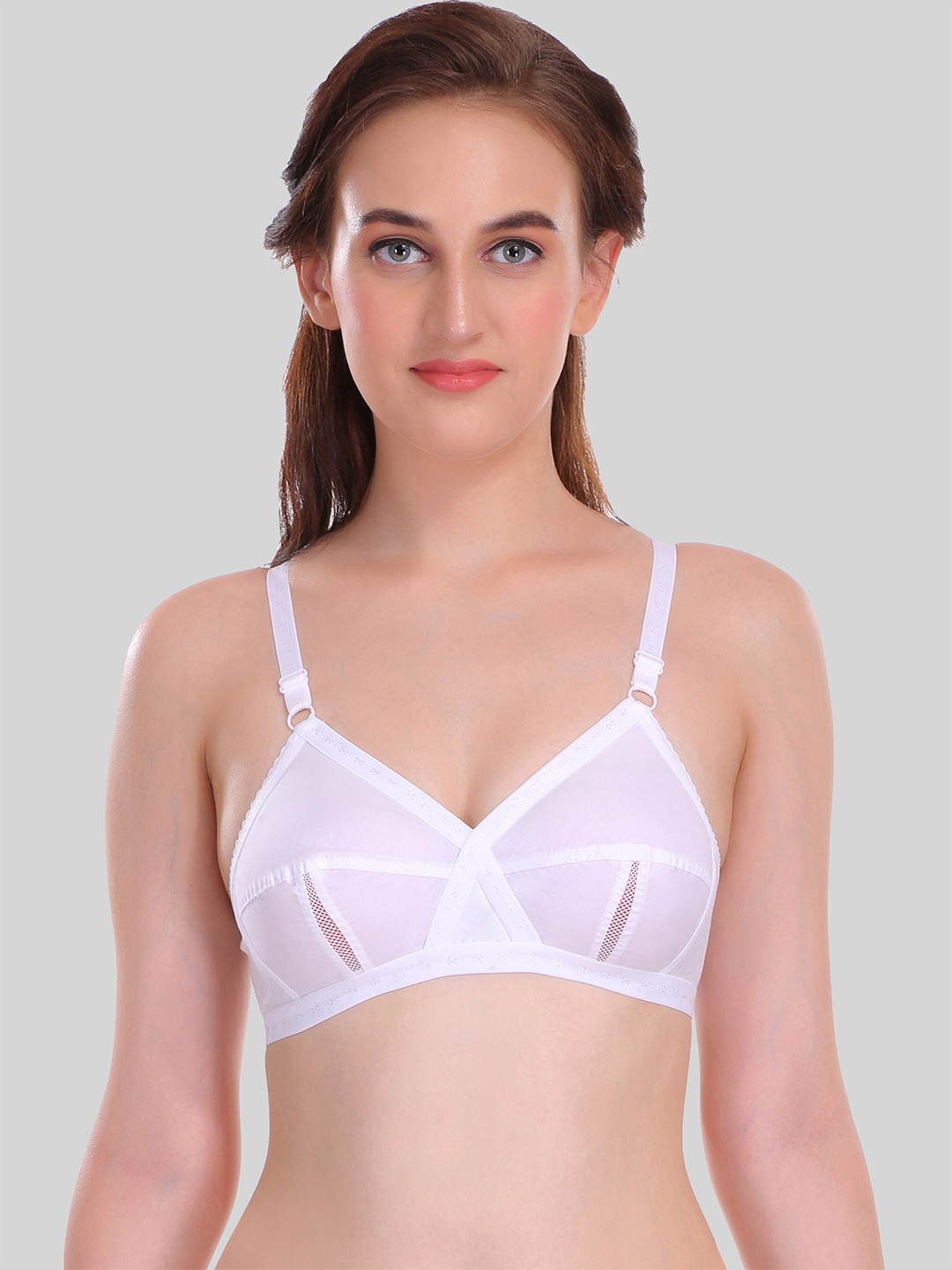 SELFCARE Non-Padded Cotton Full Coverage Everyday Bra With Adjustable Straps, White
SELFCARE Non-Padded Cotton Full Coverage Everyday Bra With Adjustable Straps, White