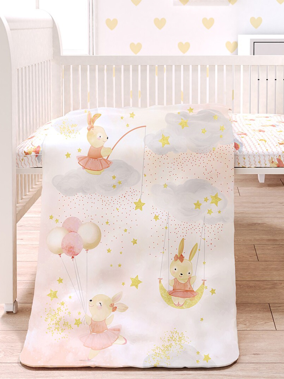 Fancy Fluff Girls Peach & White Day Dream Printed Cotton AC Room Single Bed Comforter
Fancy Fluff Girls Peach & White Day Dream Printed Cotton AC Room Single Bed Comforter