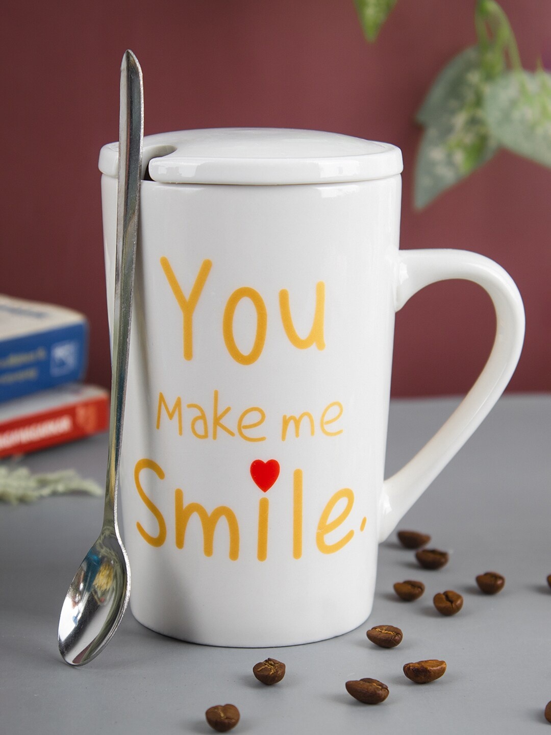 MARKET99 White & Yellow Text or Slogans Printed Ceramic Glossy Coffee Mug & Lid - 450 ML
MARKET99 White & Yellow Text or Slogans Printed Ceramic Glossy Coffee Mug & Lid - 450 ML
