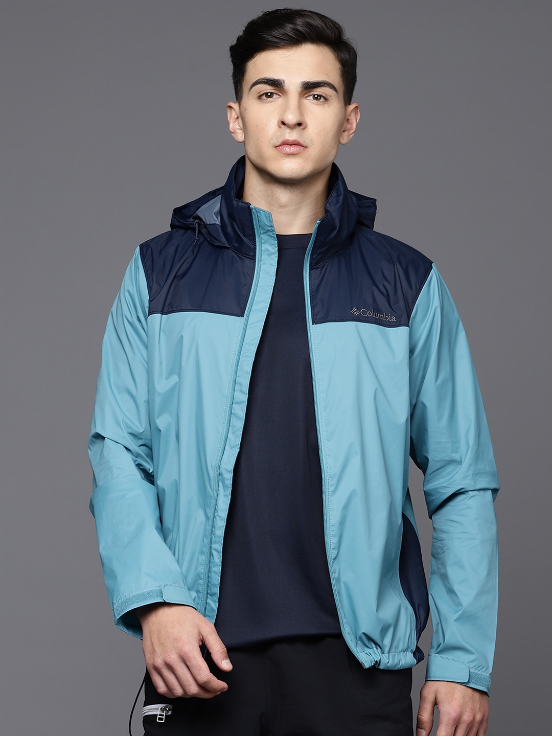 Columbia Men Colourblocked Glennaker Lake Full Sleeve Trekking-Hiking Rain Jacket, Turquoise blue
Columbia Men Colourblocked Glennaker Lake Full Sleeve Trekking-Hiking Rain Jacket, Turquoise blue