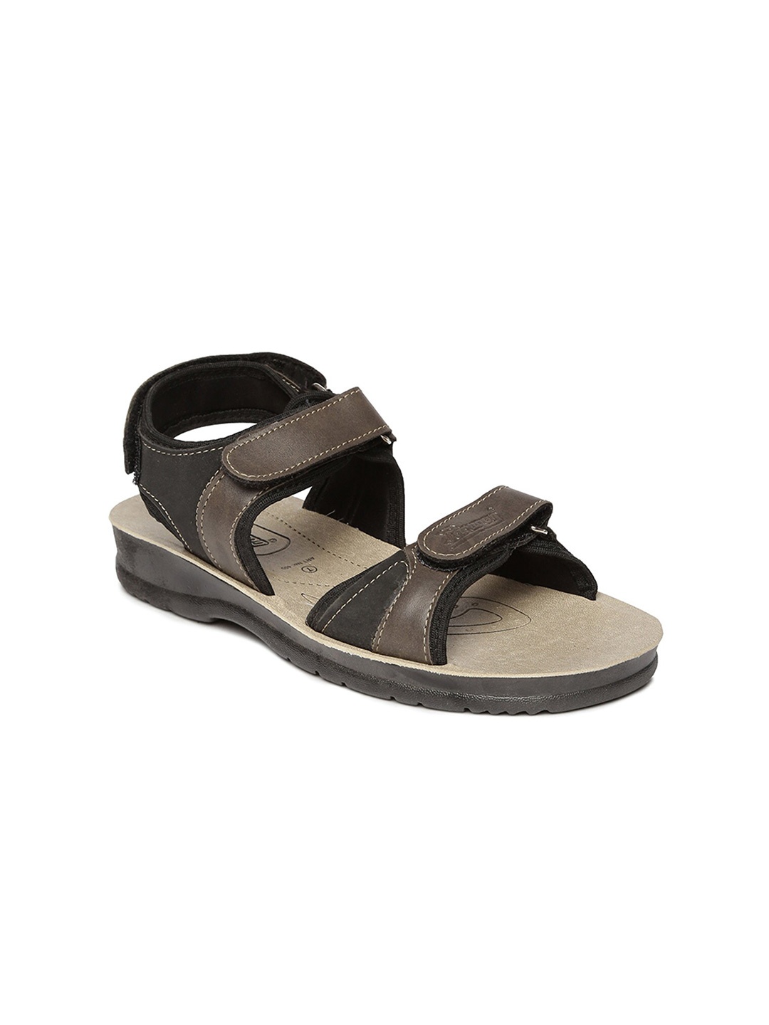 Paragon Men Double Strap Comfort Sandals, Brown