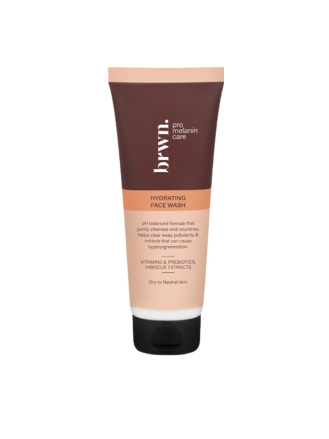 brwn. pro melanin care Hydrating Facewash With Vitamins+Prebiotics+Hibiscus - 100ml, Brown
brwn. pro melanin care Hydrating Facewash With Vitamins+Prebiotics+Hibiscus - 100ml, Brown