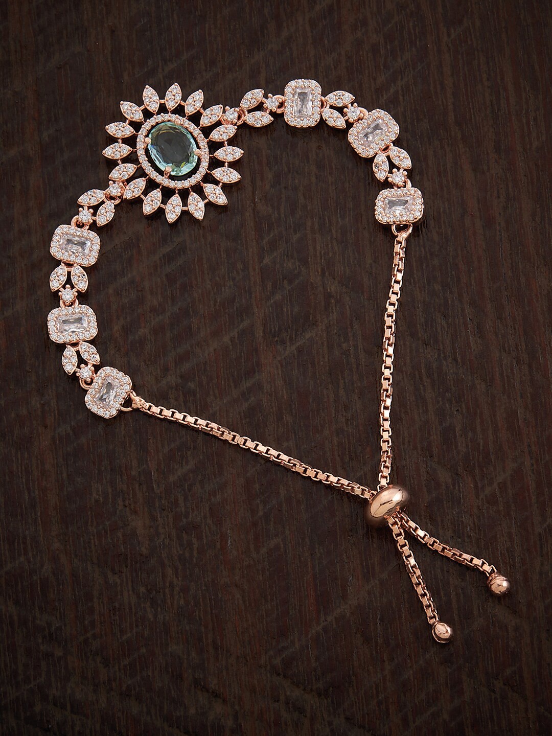 Kushal's Fashion Jewellery Rose Gold-Plated Cubic Zirconia Studded Wraparound Bracelet
Kushal's Fashion Jewellery Rose Gold-Plated Cubic Zirconia Studded Wraparound Bracelet