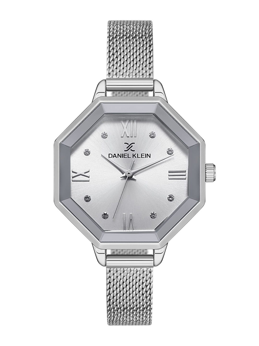 Daniel Klein Women Embellished Dial & Bracelet Style Straps Analogue Watch DK 1 12831-1, Silver
Daniel Klein Women Embellished Dial & Bracelet Style Straps Analogue Watch DK 1 12831-1, Silver