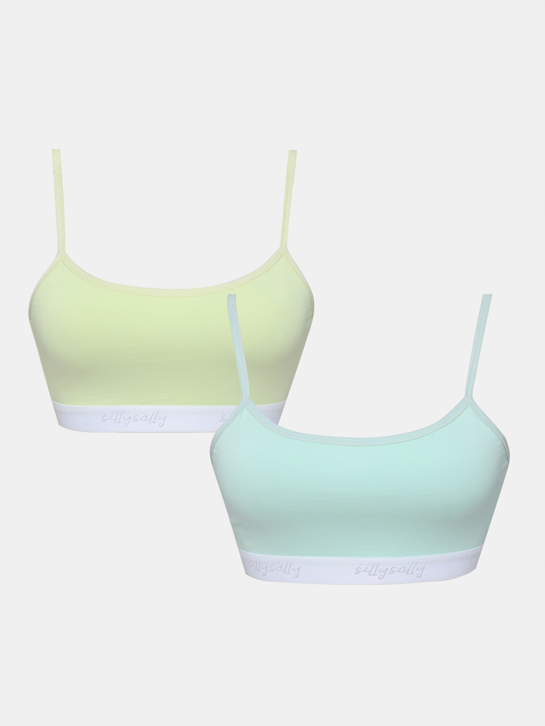Sillysally Girls Pack Of 2 Full Coverage Non Padded Beginners Bra With All Day Comfort, Sea green
Sillysally Girls Pack Of 2 Full Coverage Non Padded Beginners Bra With All Day Comfort, Sea green