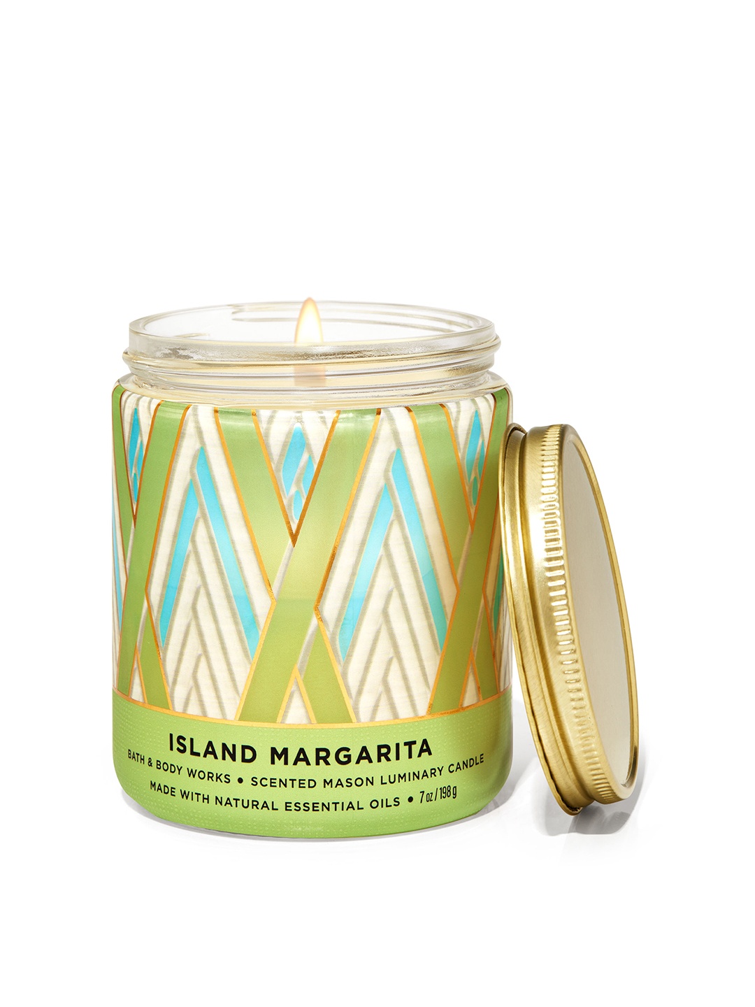 Bath & Body Works Island Margarita Mason Luminary Single Wick Scented Candle - 198g, Green
Bath & Body Works Island Margarita Mason Luminary Single Wick Scented Candle - 198g, Green