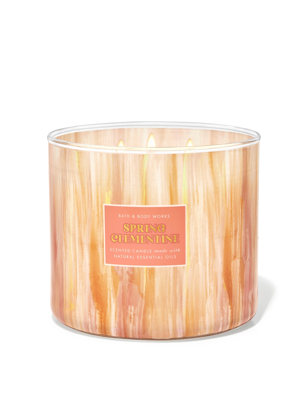 Bath & Body Works Spring Clementine 3-Wick Scented Candle with Natural Essential Oils-411g, Orange
Bath & Body Works Spring Clementine 3-Wick Scented Candle with Natural Essential Oils-411g, Orange