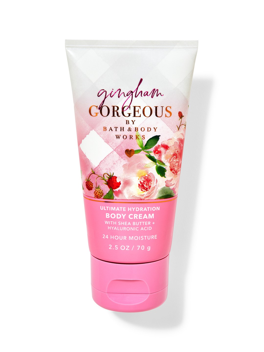 Bath & Body Works Gingham Gorgeous Travel Size Ultimate Hydration Body Cream - 70g, Pink
Bath & Body Works Gingham Gorgeous Travel Size Ultimate Hydration Body Cream - 70g, Pink