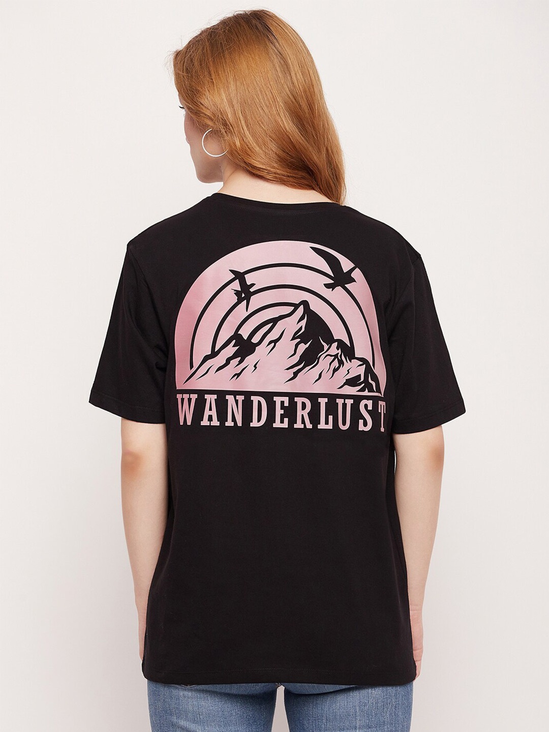 Mast & Harbour Black & Pink Typography Printed Oversized Fit Pure Cotton Casual T-shirt
Mast & Harbour Black & Pink Typography Printed Oversized Fit Pure Cotton Casual T-shirt