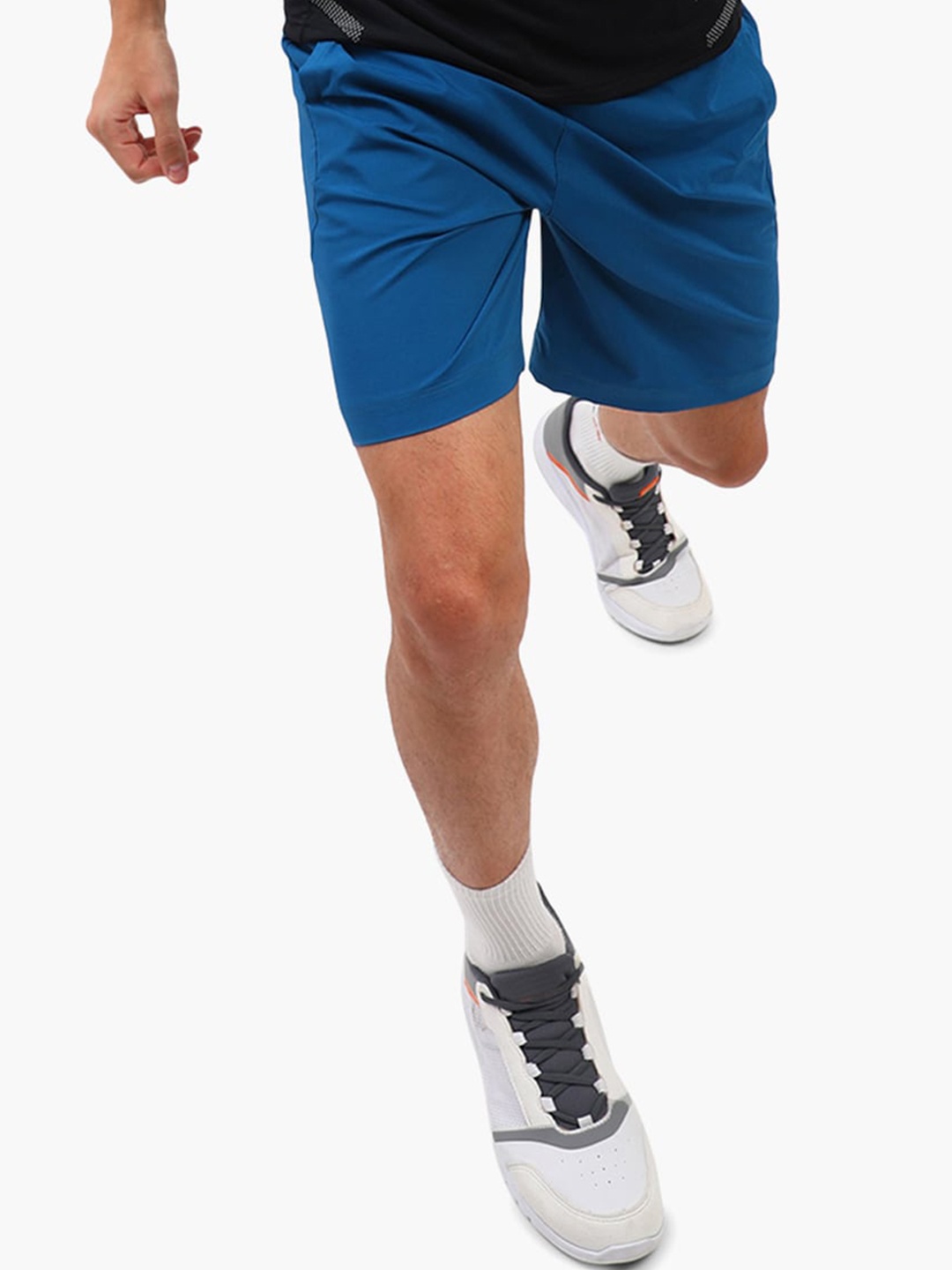 Virgio Men Mid Rise Sports Shorts, Blue