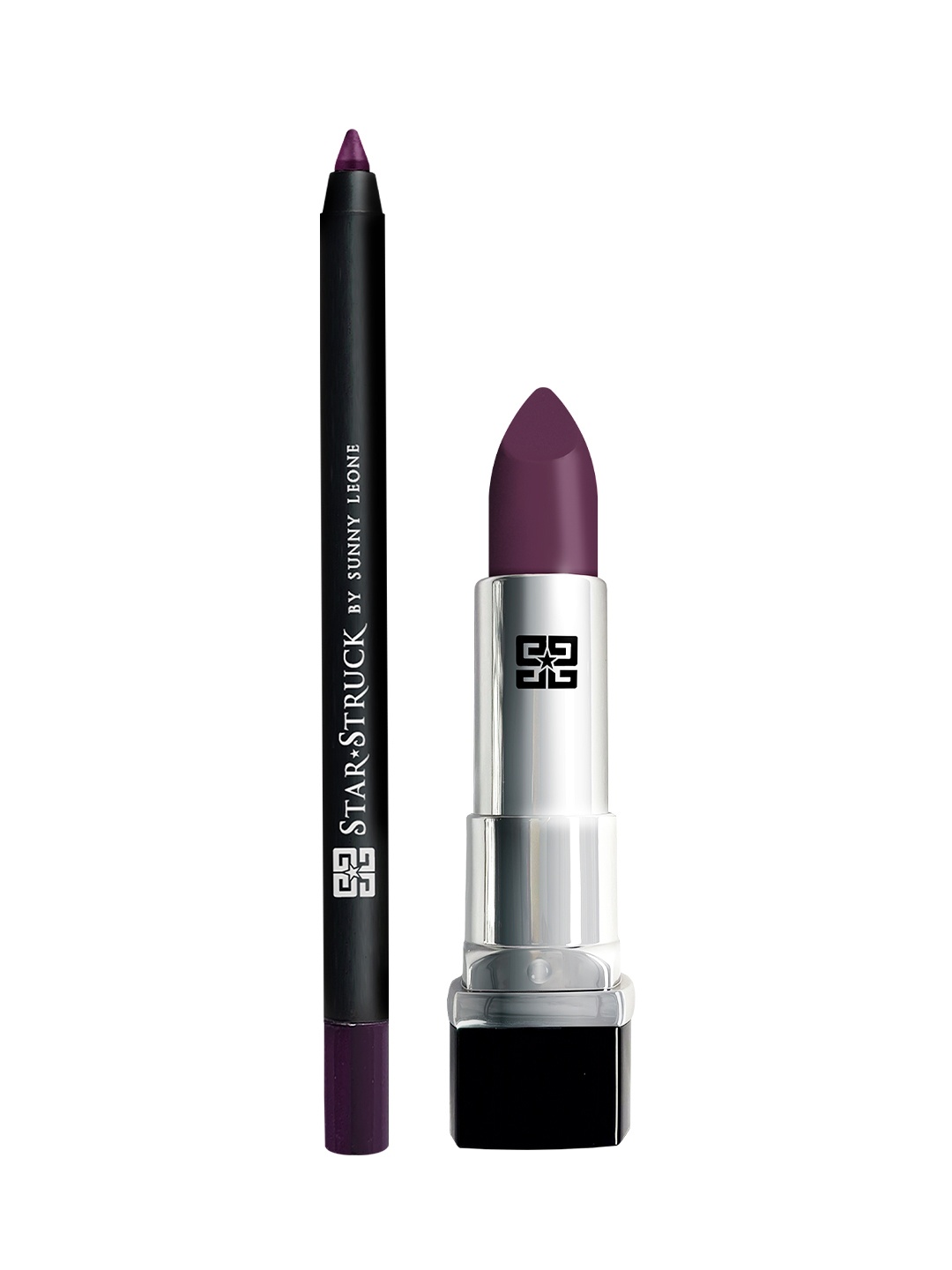 STARSTRUCK BY SUNNY LEONE Intense Matte Lipstick 4.2g Lip Liner 0.25g - Wine, Purple
STARSTRUCK BY SUNNY LEONE Intense Matte Lipstick 4.2g Lip Liner 0.25g - Wine, Purple
