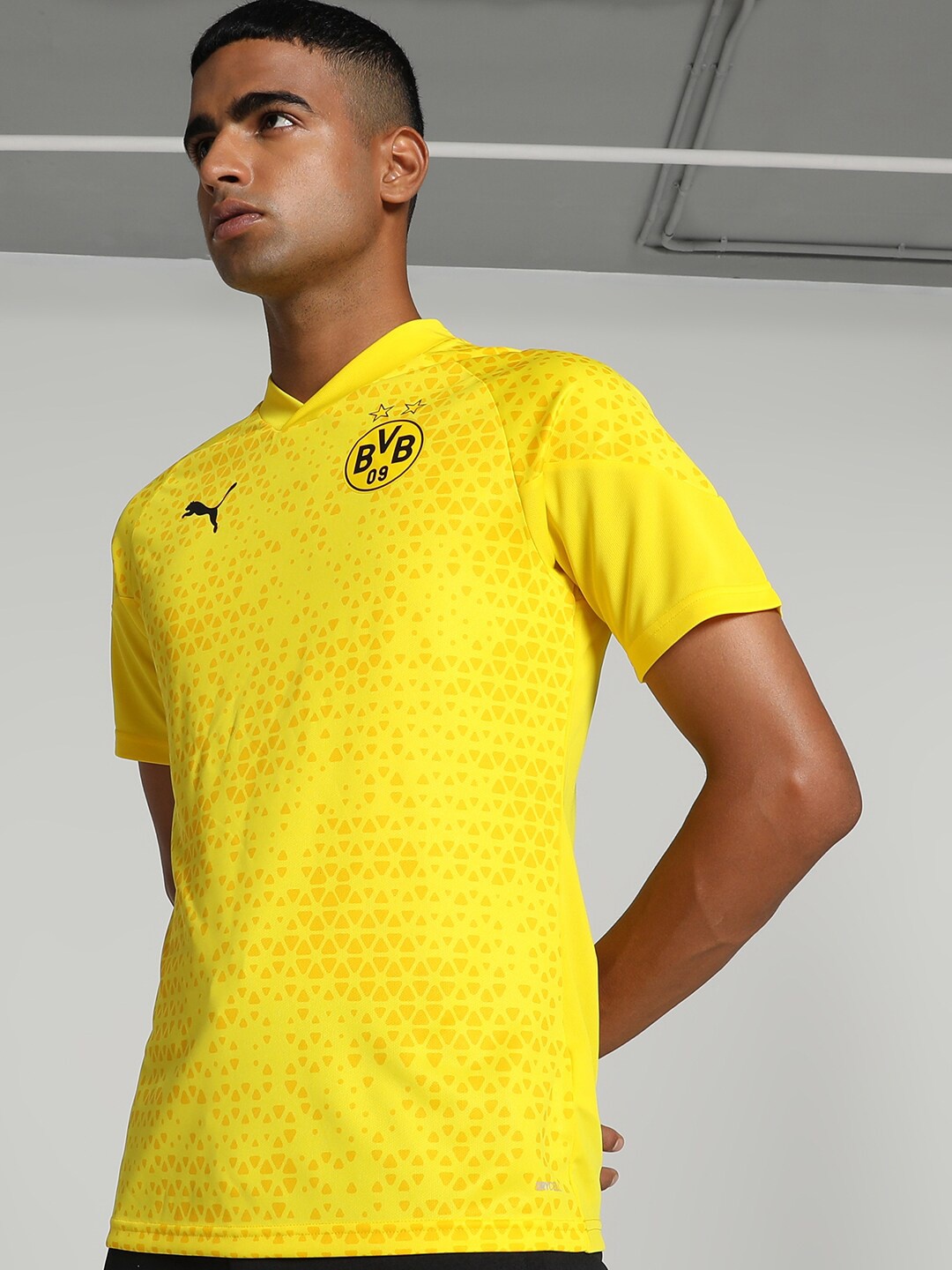 Puma Printed Borussia Dortmund Football Training Jersey Slim-Fit Sports Tshirt, Yellow
Puma Printed Borussia Dortmund Football Training Jersey Slim-Fit Sports Tshirt, Yellow