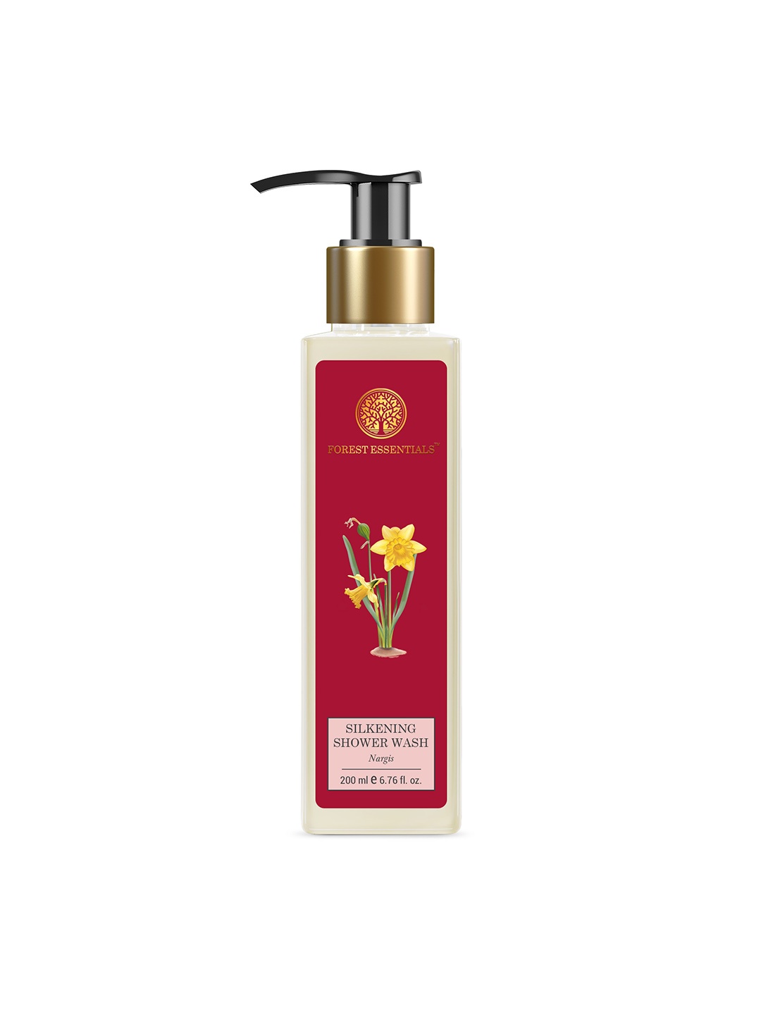 Forest Essentials Nargis Silkening Natural Shower Body Wash for Soft & Smooth Skin - 200ml, Red
Forest Essentials Nargis Silkening Natural Shower Body Wash for Soft & Smooth Skin - 200ml, Red