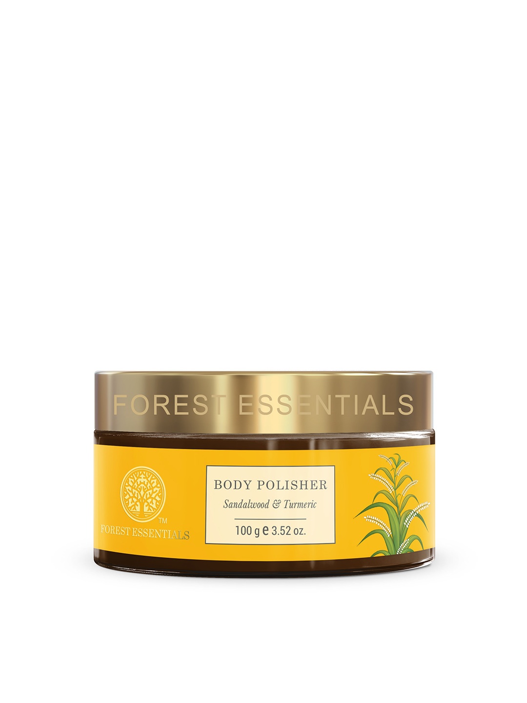 Forest Essentials Sandalwood & Turmeric Body Polisher Ayurvedic Exfoliating Scrub - 100g, Yellow
Forest Essentials Sandalwood & Turmeric Body Polisher Ayurvedic Exfoliating Scrub - 100g, Yellow