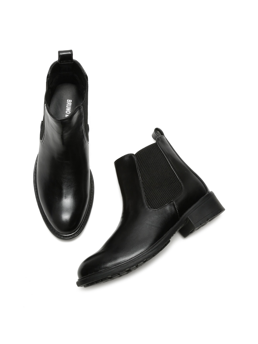 Bruno Manetti Women Mid-Top Chelsea Boots, Black