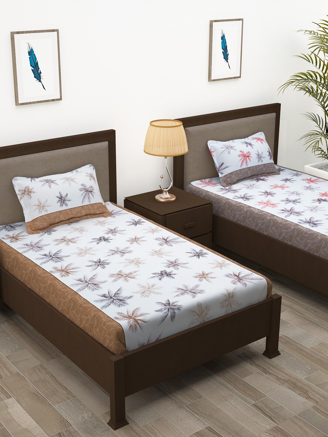Story@home Yellow & Pink Printed Cotton 144 TC 2 Single Bedsheet with 2 Pillow Covers
Story@home Yellow & Pink Printed Cotton 144 TC 2 Single Bedsheet with 2 Pillow Covers