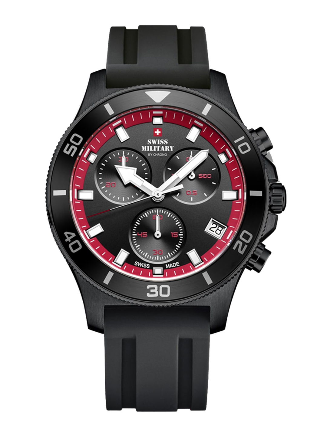 Swiss Military by Chrono Unisex Textured Dial & Straps Analogue Watch SM34067.14, Black
Swiss Military by Chrono Unisex Textured Dial & Straps Analogue Watch SM34067.14, Black