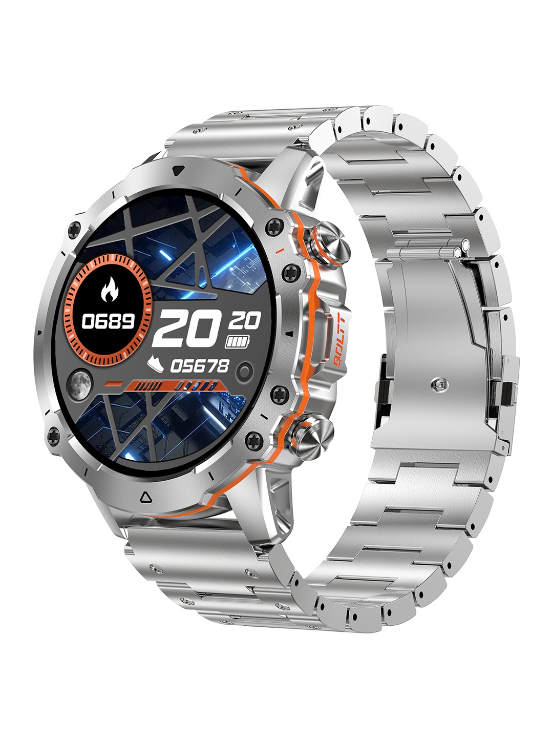 Fire-Boltt Marshal 1.43 HD Display Rugged Smartwatch with Military Grade Quality, Silver
Fire-Boltt Marshal 1.43 HD Display Rugged Smartwatch with Military Grade Quality, Silver