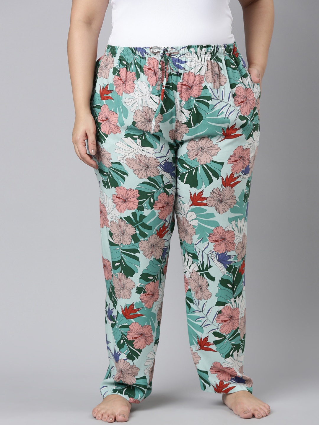 Go Colors Women Plus Size Floral-Printed Relaxed-Fit Lightweight Lounge Pants, Green
Go Colors Women Plus Size Floral-Printed Relaxed-Fit Lightweight Lounge Pants, Green
