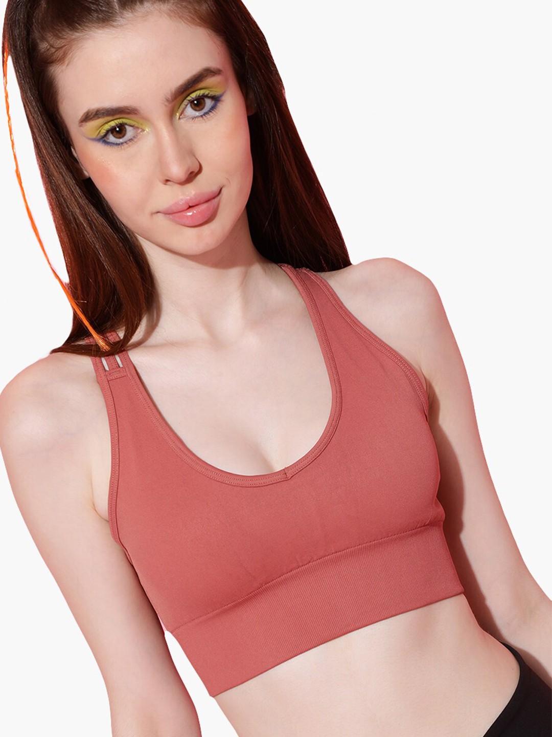 Virgio Full Coverage Underwired Lightly Padded Workout Sports Bra With All Day Comfort, Rust
Virgio Full Coverage Underwired Lightly Padded Workout Sports Bra With All Day Comfort, Rust