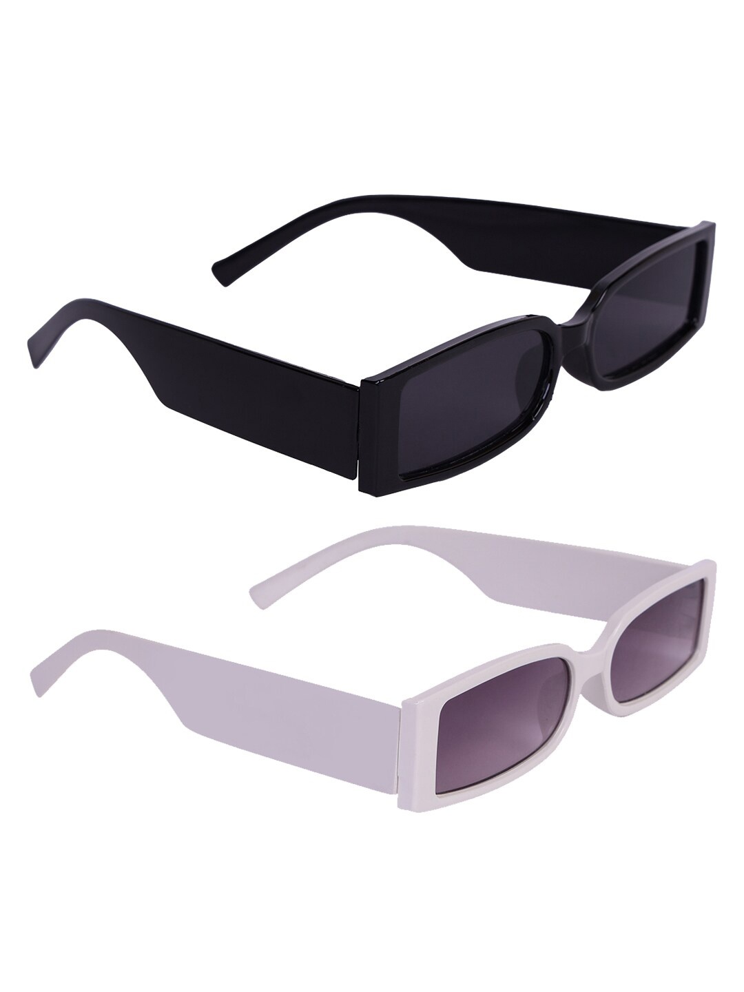 Kastner Unisex Set of 2 Rectangle Sunglasses with UV Protected Lens REL_CM_MCSTAN_BLK-WHIT, Black
Kastner Unisex Set of 2 Rectangle Sunglasses with UV Protected Lens REL_CM_MCSTAN_BLK-WHIT, Black