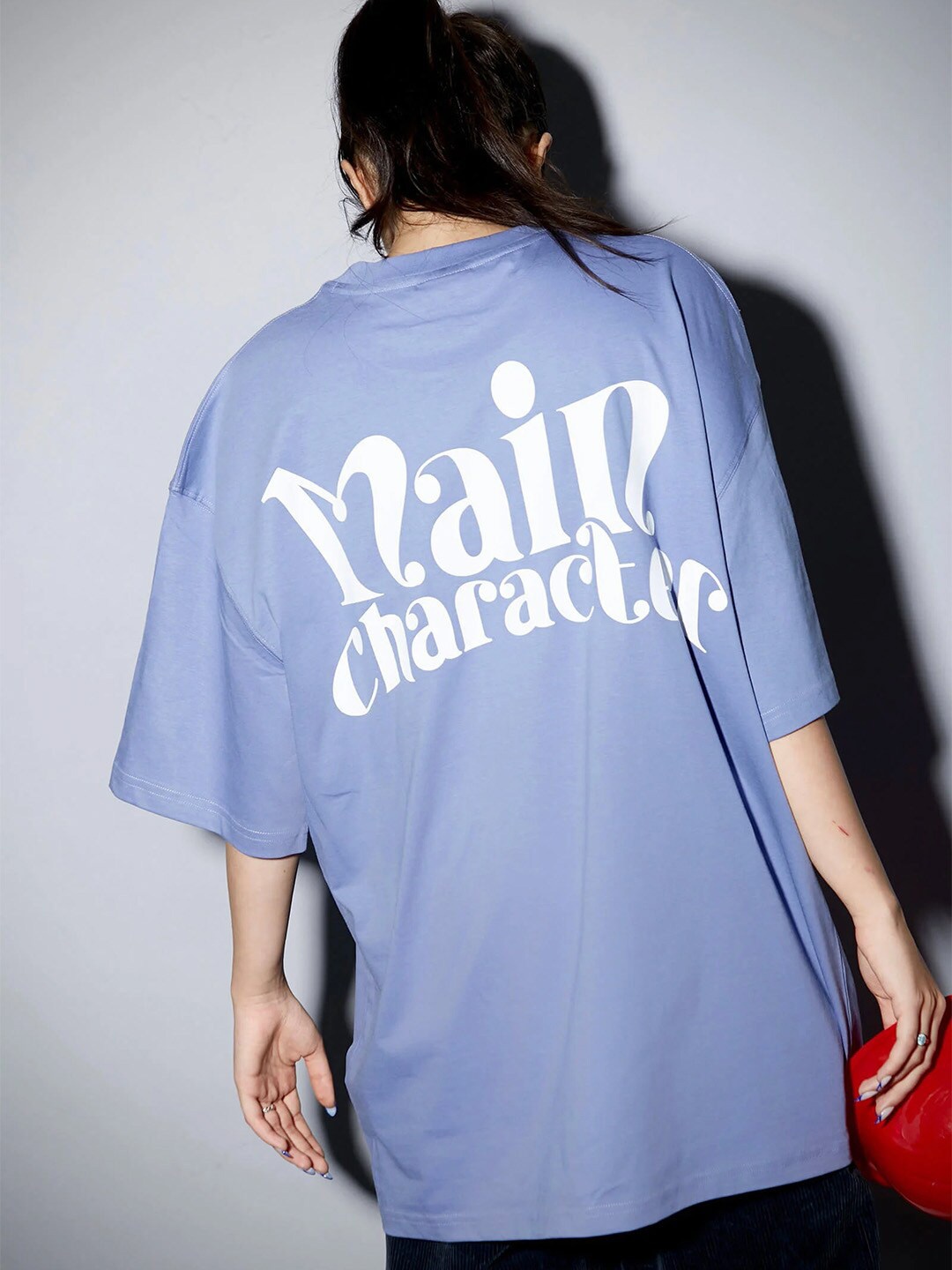 Bonkers Corner Blue Typography Printed Drop-Shoulder Sleeves Cotton Oversized T-shirt
Bonkers Corner Blue Typography Printed Drop-Shoulder Sleeves Cotton Oversized T-shirt
