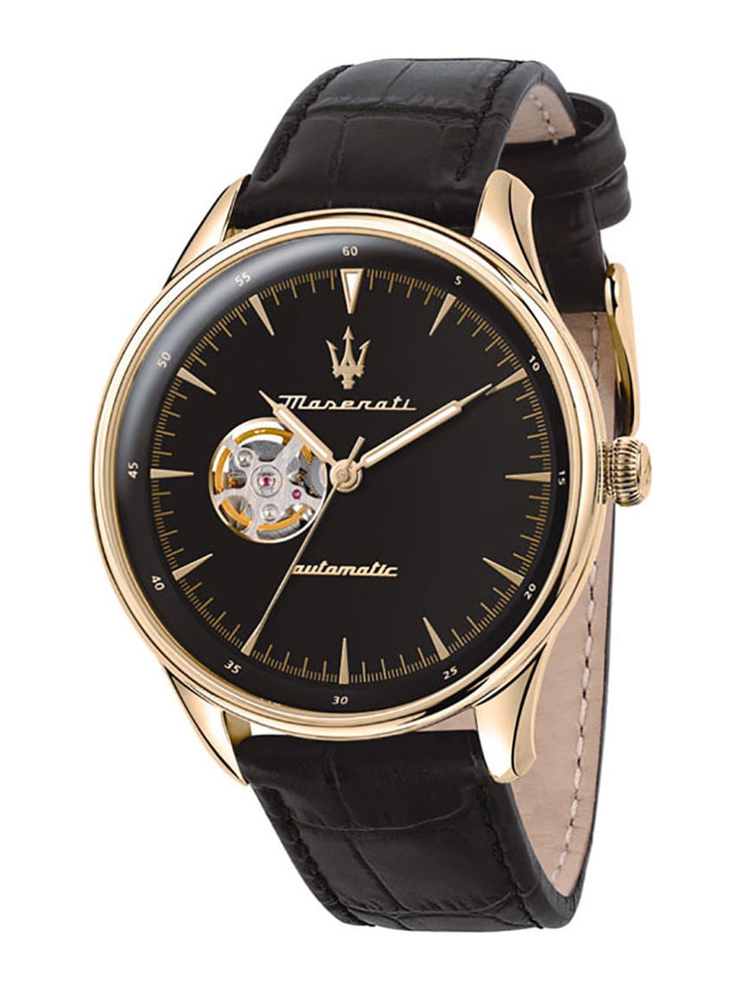Maserati Men Leather Straps Analogue Automatic Motion Powered Watch R8821146001, Black
Maserati Men Leather Straps Analogue Automatic Motion Powered Watch R8821146001, Black