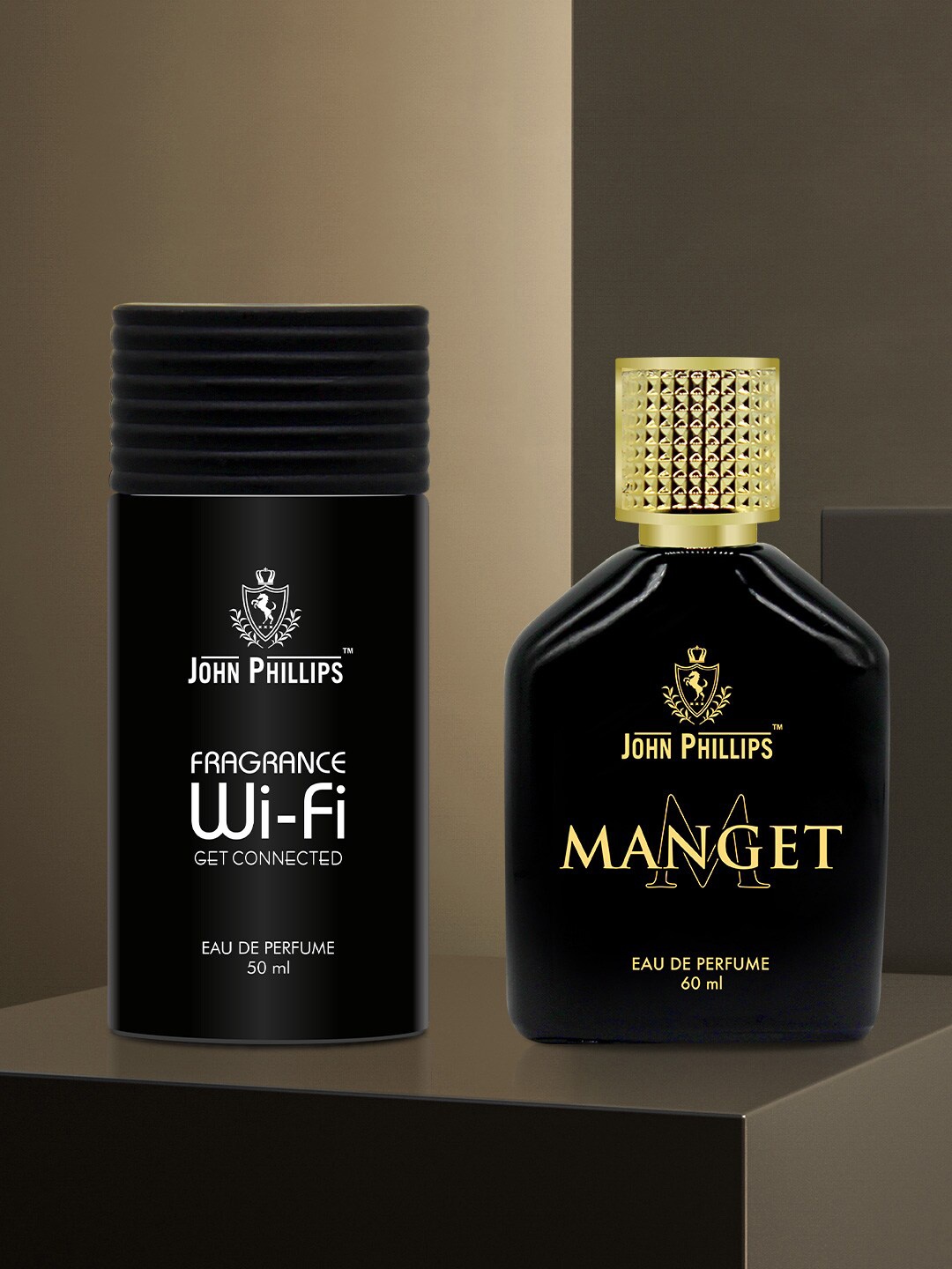 JOHN PHILLIPS Set Of 2 Luxury Wi-Fi Eau De Parfum 50ml & Manget Eau De Parfum 60ml, Black
JOHN PHILLIPS Set Of 2 Luxury Wi-Fi Eau De Parfum 50ml & Manget Eau De Parfum 60ml, Black