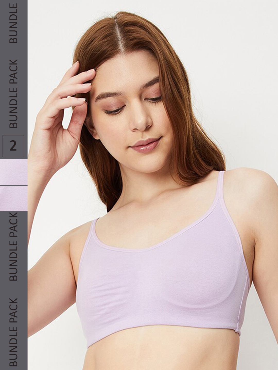 max Pack Of 2 Everyday Bra With Medium Coverage Seamless Non Padded All Day Comfort, Lavender
max Pack Of 2 Everyday Bra With Medium Coverage Seamless Non Padded All Day Comfort, Lavender